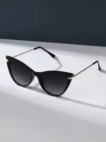 Retro Cat Eye Frame Małe plastikowe okulary, modny klasyczny design na zewnątrz, podróże, plażę, codzienny, swobodny strój Elegancki strój na letnie wakacje na plaży, na zewnątrz, podróże
