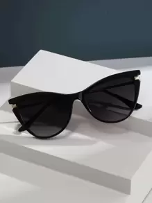 Retro Cat Eye Frame Małe plastikowe okulary, modny klasyczny design na zewnątrz, podróże, plażę, codzienny, swobodny strój Elegancki strój na letnie wakacje na plaży, na zewnątrz, podróże