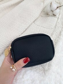 Textured Double Zipper Casual Lightweight Cash ID Card Credit Card Portable Pocket Small Pocket Wallet Short Wallet Business Travel Gift For Birthday Gift On Valentine Day Anniversary Women Female Lady Girls Men Male Gift Bag Present Pouch School Supplies Teacher Gifts Back To School For Women Wallet Mini Wallet Purse Wallet For Men Coin Wallet Travel Wallet