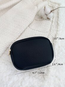 Textured Double Zipper Casual Lightweight Cash ID Card Credit Card Portable Pocket Small Pocket Wallet Short Wallet Business Travel Gift For Birthday Gift On Valentine Day Anniversary Women Female Lady Girls Men Male Gift Bag Present Pouch School Supplies Teacher Gifts Back To School For Women Wallet Mini Wallet Purse Wallet For Men Coin Wallet Travel Wallet