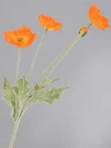 1 Nhân Tạo Hoa Anh Túc Hoa Lụa Thân Dài Tân Gia Vườn Bàn Cưới Tự Làm Tiệc Cưới Cô Dâu Hoa Trang Trí - trái cam - Xem 2