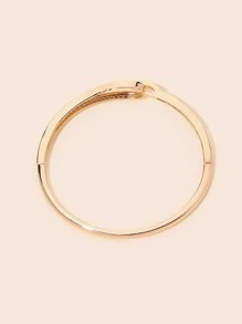 1件简约金色锆石手链，时尚珠宝，女士礼物 - 金黃色 - 查看 3