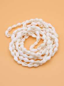 1 sợi ốc xà cừ thiết kế DIY hạt - trắng - Xem 1