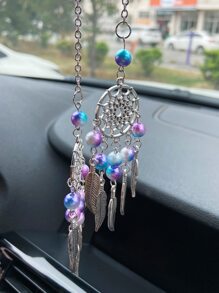1pc Dreamcatcher Design Car Hanging Ornament - Multicolor - View 4