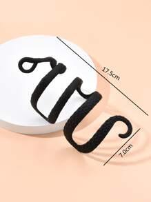 Vòng bít tay thiết kế con rắn - màu đen - Xem 3