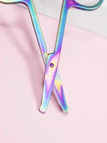 Carbon Steel Nose Hair Scissors - Multicolor - View 3
