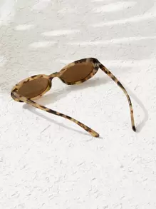 SHEIN VCAY 玳瑁色镜框时尚眼镜 波西米亚风