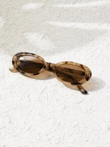 SHEIN VCAY 玳瑁色镜框时尚眼镜 波西米亚风