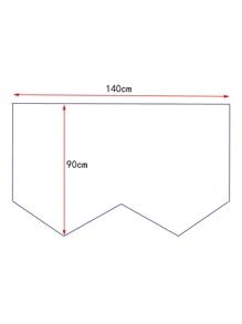 Mantel jacquard con patrón floral con encaje en contraste - Multicolor - Ver 3