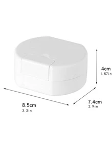 Travel Soap Storage Box - White - View 3