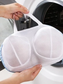 1pc Anti-Deformation Bra Mesh Bag, Machine-Wash Special Polyester Bra Mesh Bag, Laundry Brassiere Bag, Cleaning Underwear Sports Bra - Multicolor - View 4