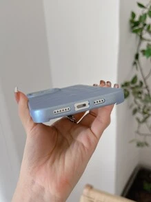 3D Diamond Texture Phone Case - Blue - View 3