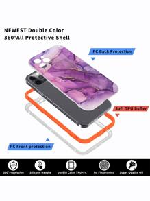 Funda para móvil con patrón de mármol - Multicolor - Ver 4
