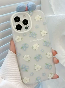 蝴蝶結裝飾花朵印花手機外殼 - 彩色 - 查看 3