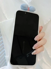 蝴蝶結裝飾花朵印花手機外殼 - 彩色 - 查看 4