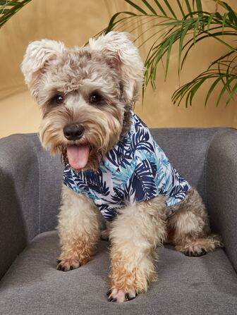 Leaf Print Pet Shirt