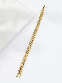 珠子裝飾手環 - 金黃色 - 查看 3