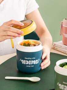 1pc Letter Graphic Random Lunch Box