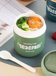 1pc Letter Graphic Random Lunch Box