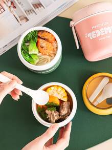 1pc Letter Graphic Random Lunch Box