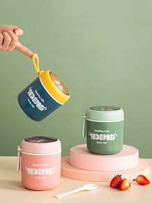 1pc Letter Graphic Random Lunch Box