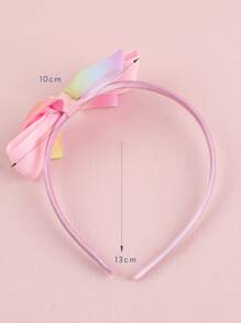 小女童蝴蝶結裝飾髮箍 - 彩色 - 查看 3