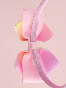 小女童蝴蝶結裝飾髮箍 - 彩色 - 查看 4