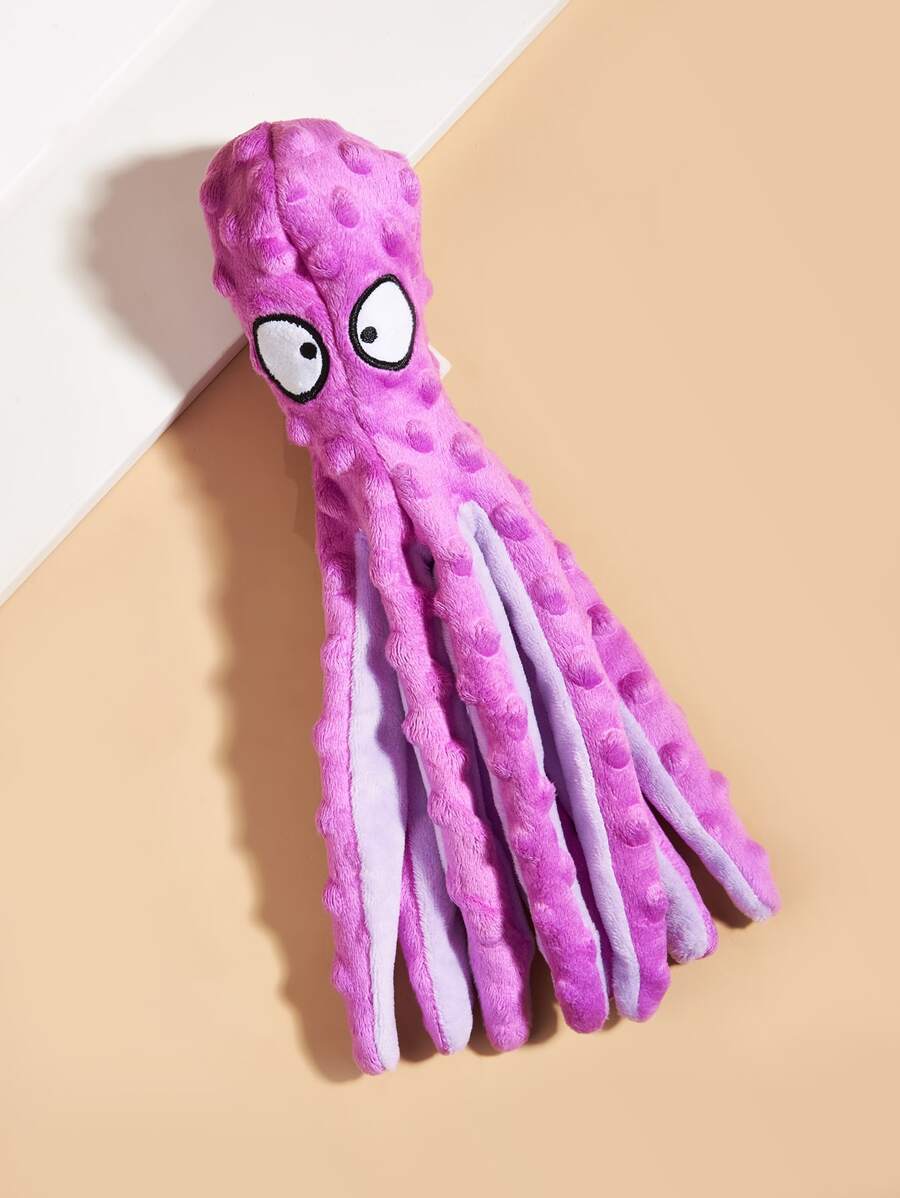 Octopus Design Pet Sound Toy - Purple - View 1