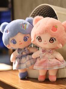 1 pieza Juguete de felpa para mascota al azar con diseño de dibujos animados - Multicolor - Ver 2