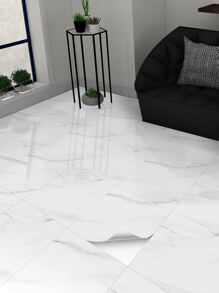 2入組大理石紋樣式地板貼紙 - 彩色 - 查看 1