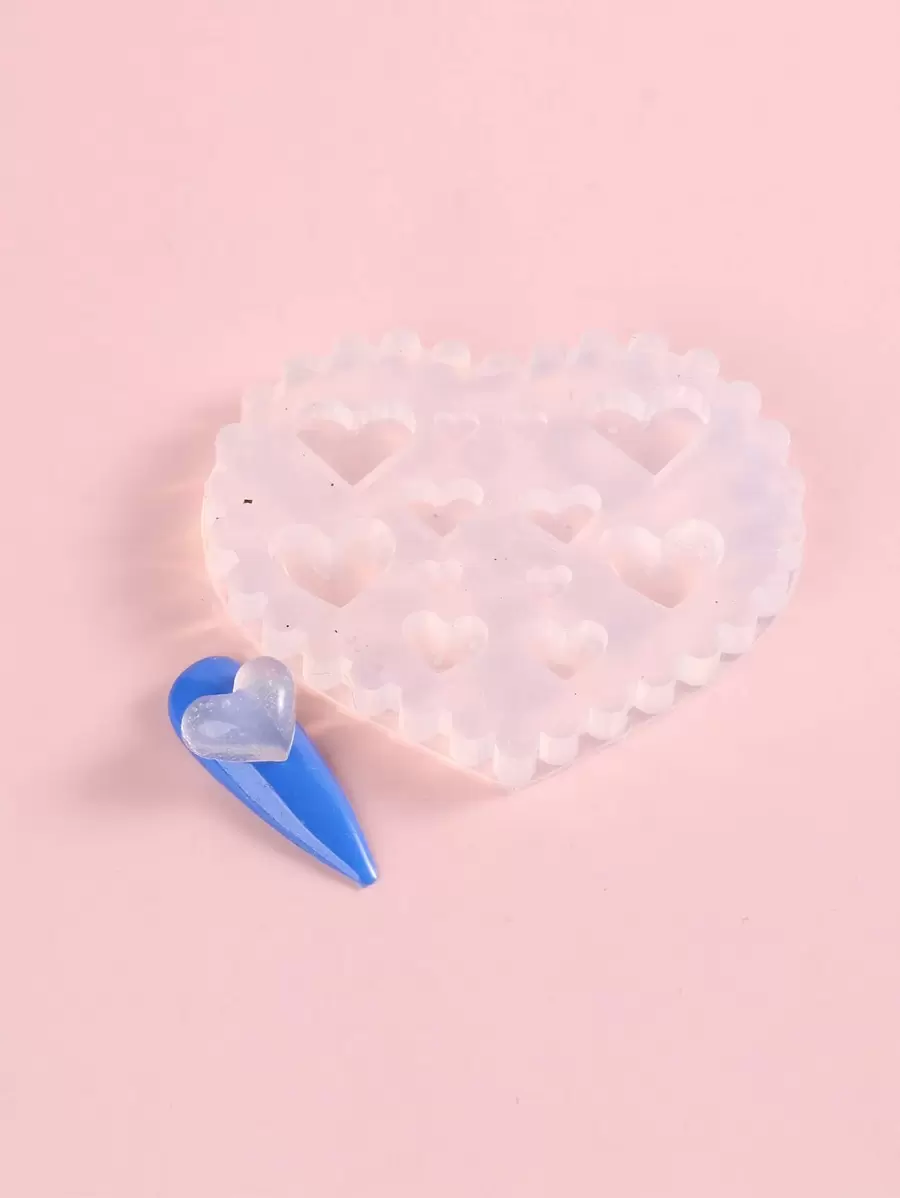 FULL BEAUTY 心形指甲模板、美甲用品、美甲工具、美甲工具、返校、指甲、按压指甲用美甲工具