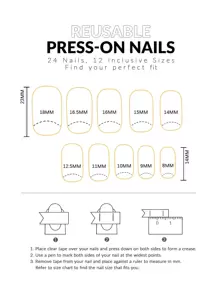 Get Glamorous With 24pcs Long Square Nude Jelly Ombre Fake Nail & 1sheet Tape & 1pc Nail File Press On Nails Nail Supplies