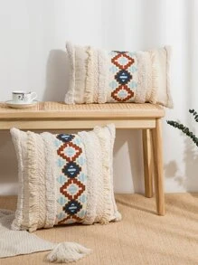 1 Cái Không Làm Đầy Búi Hình Học Thêu Đệm, Tua Rua Ném Gối Mà Không Cần Gối Chèn, Cho Ghế Sofa, Phòng Khách - Nhiều màu - Xem 3
