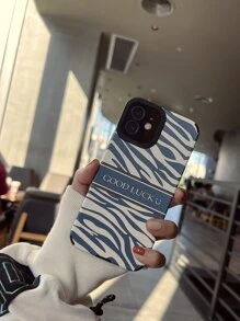 斑馬紋手機殼,適用於iphone 11、iphone 13、iphone 14 Pro Max - 黑色 - 查看 1