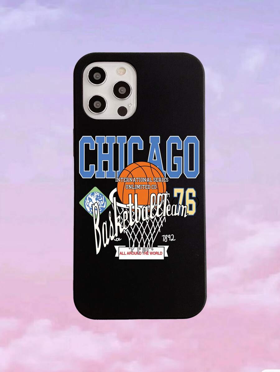 Fundas de teléfono con patrón de baloncesto para el Día del Padre para hombres - Multicolor - Ver 1