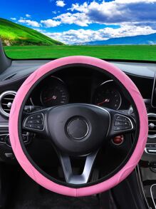 透氣汽車方向盤套 - 粉色 - 查看 3