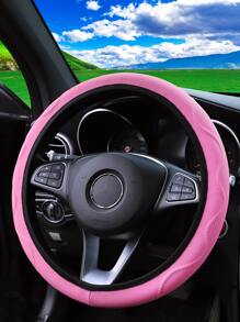 透氣汽車方向盤套 - 粉色 - 查看 6