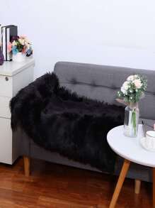 Tấm thảm mờ rắn - màu đen - Xem 5