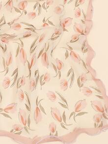 Sciarpe Floreale Casual - Multicolore - Visualizzare 2