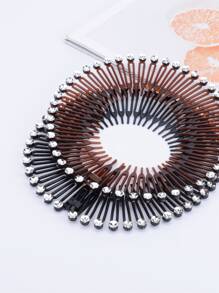 2 piezas Diadema decorada con pedrería para fiesta - Multicolor - Ver 3