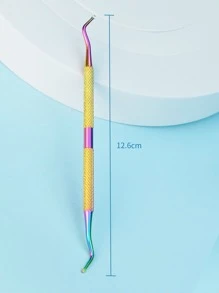 Máy làm sạch móng tay kim loại hai đầu - Nhiều màu - Xem 4