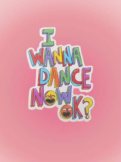 EMMILIANA Anime 1sheet Letter Graphic Laptop Sticker