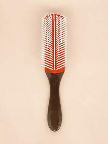 1pc Simple Hair Brush Comb - Coffee Brown - View 3