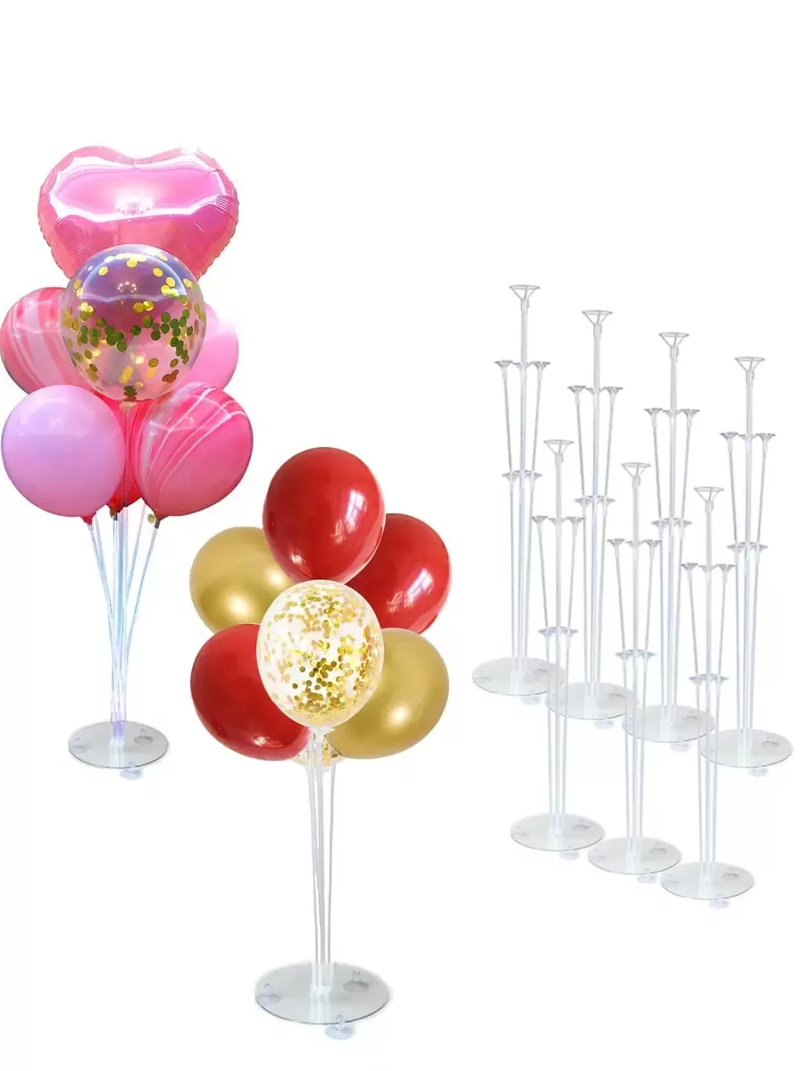 1set Plain Balloon Holder Stick - Clear - View 1