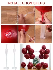 1set Plain Balloon Holder Stick - Clear - View 6