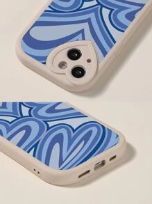Heart Pattern Fashion Design Phone Case For Daily Use - Blue - View 4