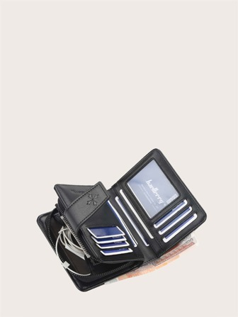 Baellerry Men Letter Graphic Credit Card Small ID Window Zipper Men Wallet Mini Portable Cash Zipper Bifold Minimalist Fashion Modern Business Anniversary On Valentine Day For Birthday Gift Gift Couple Male Men For Anniversary For Birthday Gift For Gift Minimalist Wallet Men Wallets Teacher Gifts Gift For Boyfriend Husband Gifts Uncle Gifts Gifts For Brothers Man Gift Ideals Present For Men Wallet Purse Wallet Small Wallet Men Wallet Leather