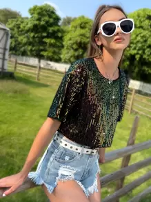 SHEIN ICON Áo sơ mi nữ màu trơn Hấp dẫn - Nhiều màu - Xem 5