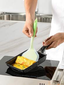 1入組隨機矽膠廚具炊具鍋鏟牛肉肉雞蛋廚房刮刀寬比薩餅烹飪工具鏟不粘鍋鏟 - 彩色 - 查看 2