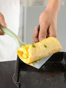 1入組隨機矽膠廚具炊具鍋鏟牛肉肉雞蛋廚房刮刀寬比薩餅烹飪工具鏟不粘鍋鏟 - 彩色 - 查看 5